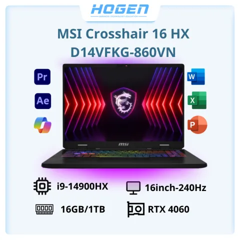 MSI Crosshair 16 HX D14VFKG-860VN (i9 14900HX/ 16GB D5/ 1TB/ RTX 4060/ 16 QHD 240Hz/ Win11)