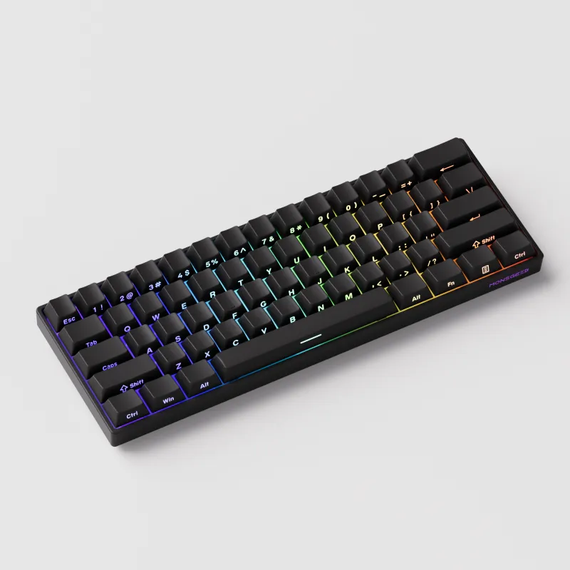 Bàn phím cơ MonsGeek FUN60 Pro SP Black Akko Glare Magnetic Switches Tri-Mode ( DâyUSBBluetooth)